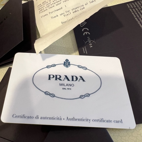 PRADA SAFFIANO LEATHER ENVELOPE BAG - Picture 10 of 12